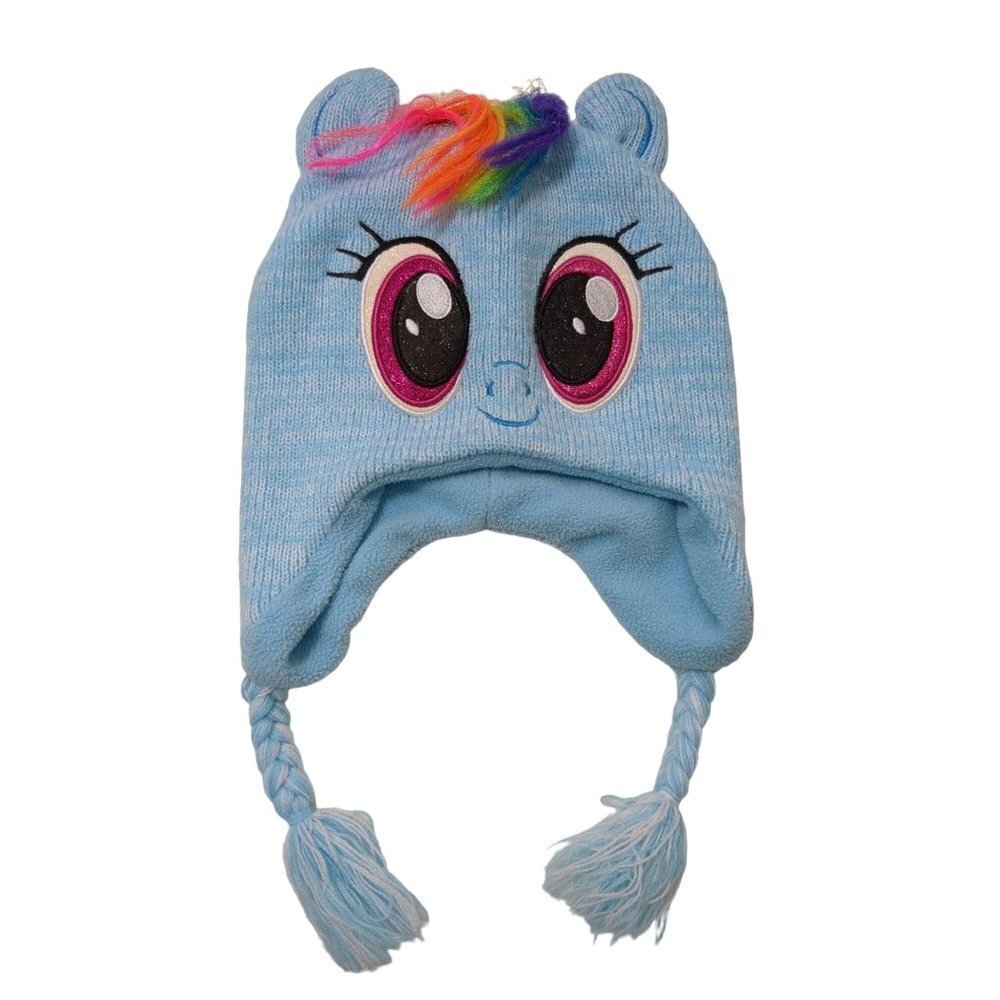 My Little Pony Hat Beanie Youth One Size Rainbow Dash Fleece Lined